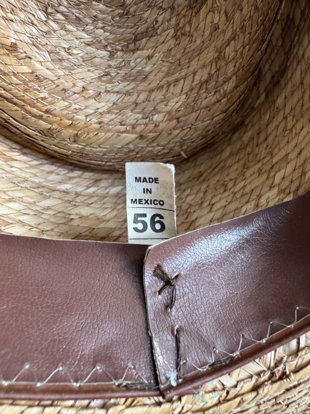 Sahuayo Micoachan Straw Hat Ladies Size 56 SMALL - Picture 5 of 8